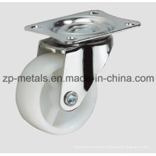 Light-Duty White PP Without Brake Caster Wheel